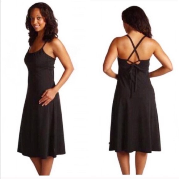 The North Face Women's Tie-Back Knit Sleeveless Dress Black‎ Medium - Picture 1 of 11